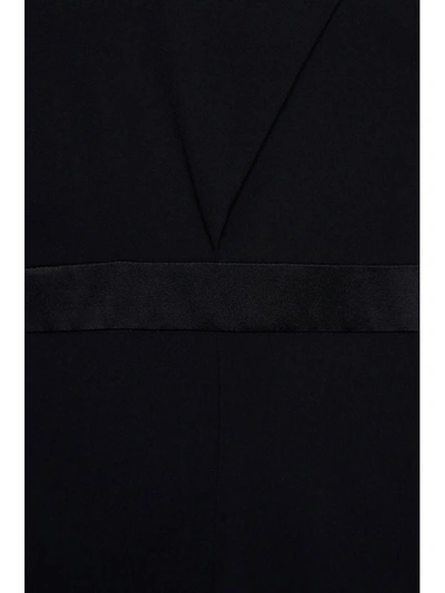 Shop Alexander Mcqueen Crepe Dress In Black|nero
