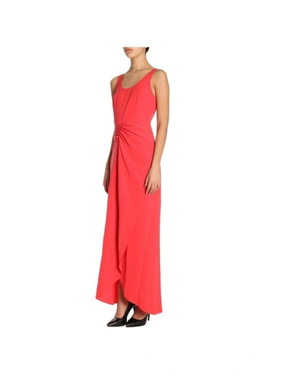 Shop Emporio Armani Dress Dress Women  In Geranium