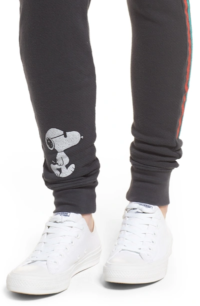 Shop Daydreamer Snoopy Sweatpants In Black