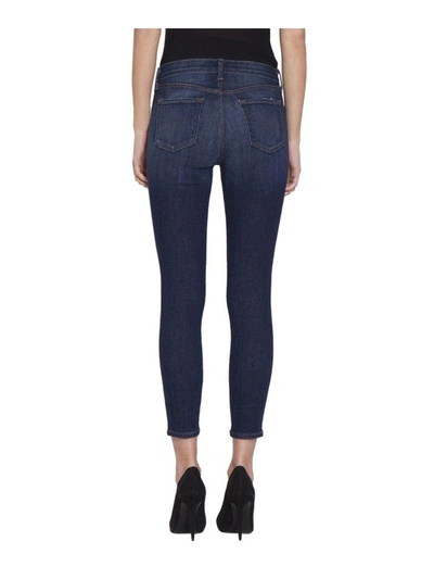 Shop J Brand Capri Cotton Denim Jeans In Blu