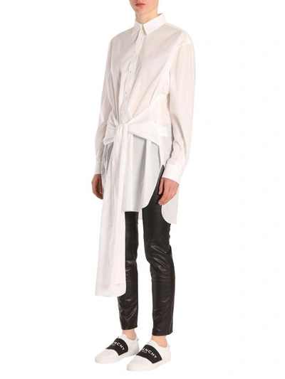 Shop Givenchy Long Shirt In Bianco