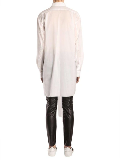 Shop Givenchy Long Shirt In Bianco