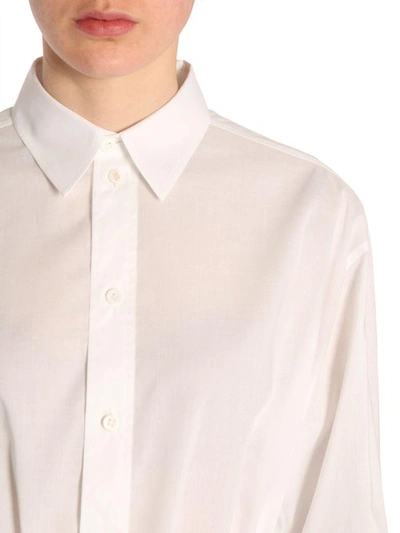 Shop Givenchy Long Shirt In Bianco