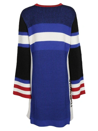 Shop Fendi High Low Sweater In Blu