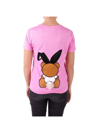 Shop Moschino Viscose Blend T-shirt In Pink