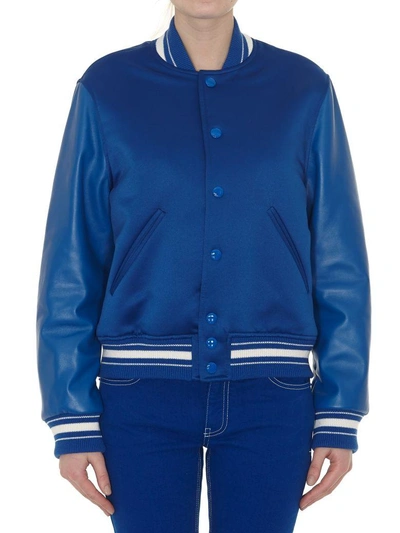 Shop Givenchy Bomber Jacket In Electric Blue