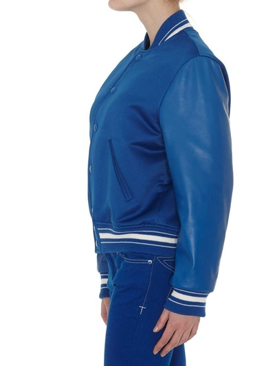 Shop Givenchy Bomber Jacket In Electric Blue