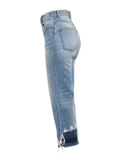 Shop R13 High Rise Skinny Jeans In Blue