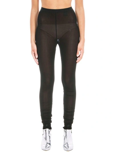 Shop Isabel Marant Crinkled Max Leggings In Black