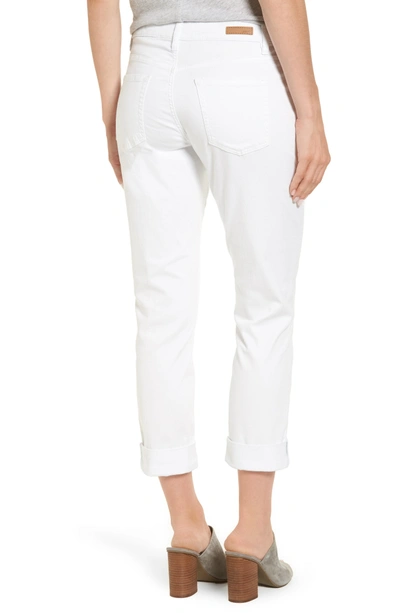 Shop Jag Jeans Carter Knit Denim Girlfriend Jeans In White