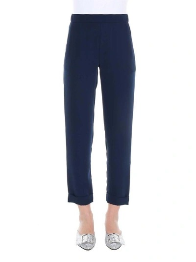 Shop P.a.r.o.s.h Straight-leg Pants In Blu