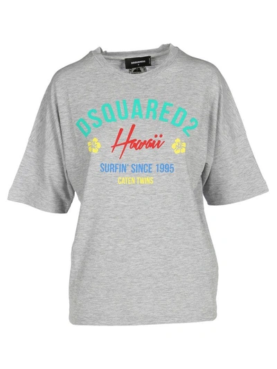 Shop Dsquared2 D Squared Tshirt Haway In Grey Mel