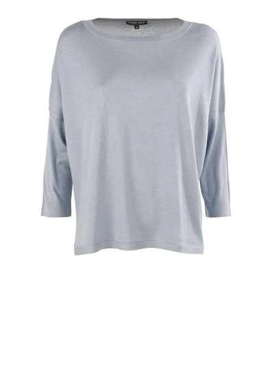 Shop Snobby Sheep Silk And Cashmere Sweater In Celeste