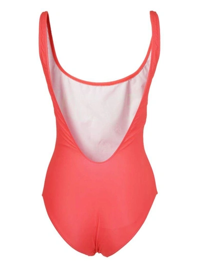 Shop Alberta Ferretti Wednesday Swimsuit In Red