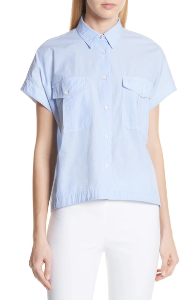 Shop Rag & Bone Pearson Shirt In Light Blue Multi