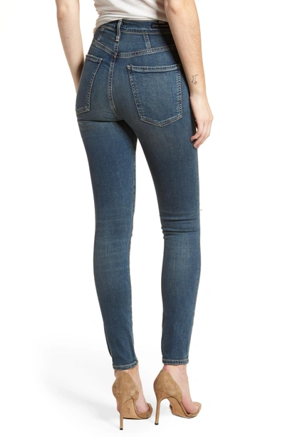 Shop Citizens Of Humanity Chrissy High Waist Skinny Jeans In Roulette