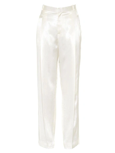 Shop Givenchy Wide Trousers In Off White