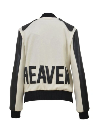 Shop Saint Laurent Heaven Varsity Jacket In Multicolor