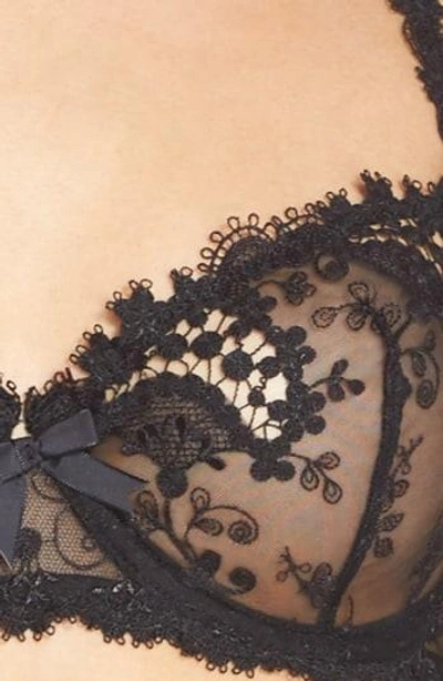 Simone Perele Wish Lace Demi Cup Full-figure Bra In Black