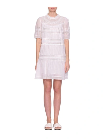 Tilstedeværelse sponsor grund Isabel Marant Étoile Vicky Cotton Dress In Bianco | ModeSens