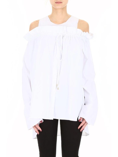 Shop Alberta Ferretti Cotton Shirt In White (white)