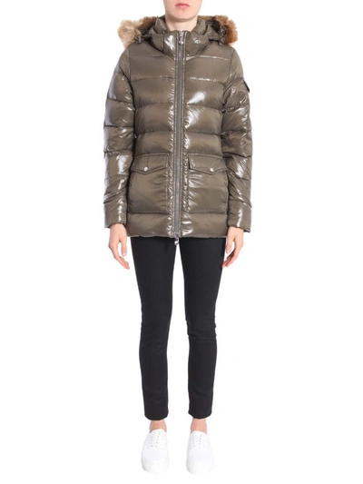 Shop Pyrenex Authentic Shiny Down Jacket In Marrone