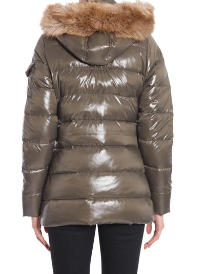 Shop Pyrenex Authentic Shiny Down Jacket In Marrone