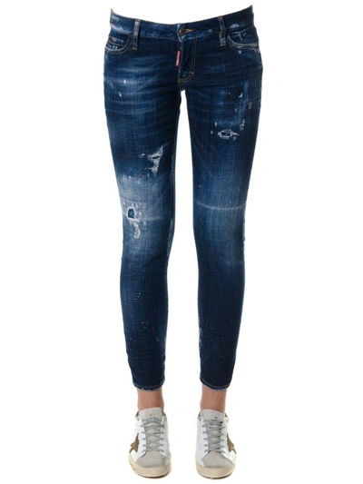 Shop Dsquared2 Jennifer Denim Jeans In Blu/denim