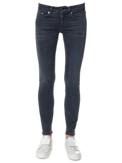 Shop Dondup Monroe Denim Stretch Jeans In Grey