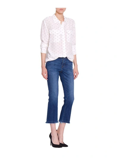 Shop J Brand Selena Cotton Denim Jeans In Blu