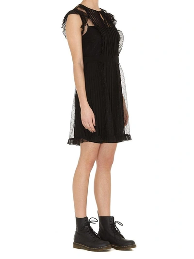 Shop Red Valentino Tulle Dress In Black