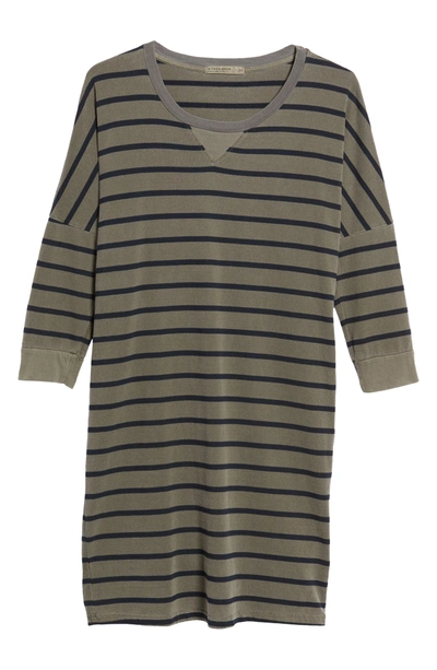 Shop Stateside Stripe T-shirt Dress In Fern