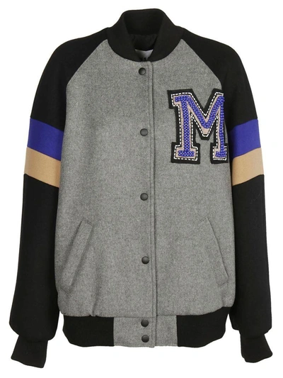 Shop Msgm College Bomber In 96