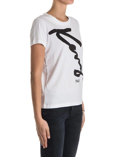 Shop Kenzo Cotton T-shirt In White