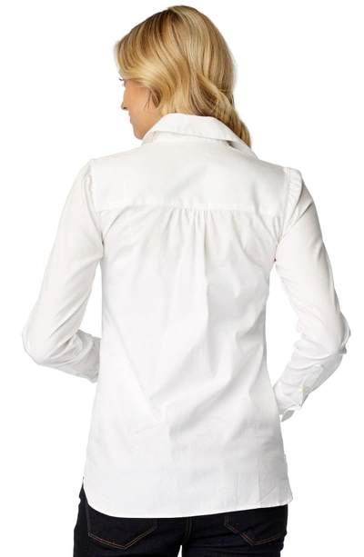Shop Rosie Pope 'classic' Maternity Shirt In White