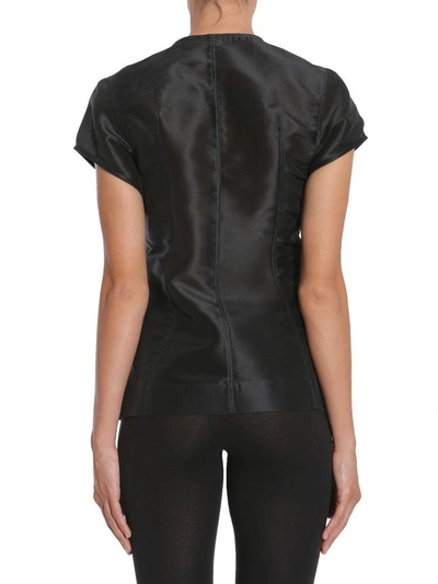 Shop Rick Owens Heron Murmur Jacket In Nero