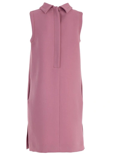 Shop Marni Dress In Pink & Purple