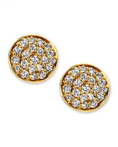 Shop Ippolita Stardust Mini Diamond Stud Earrings In Gold