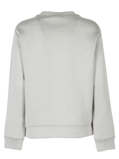 Shop Prada Sweatshirt In Bianco+nero+amaranto