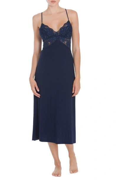 Shop Jonquil Nightgown In Navy Blue