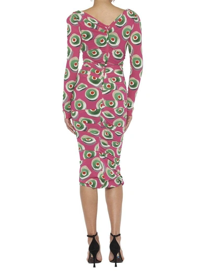 Shop Dolce & Gabbana Cassate Dress In Multicolor