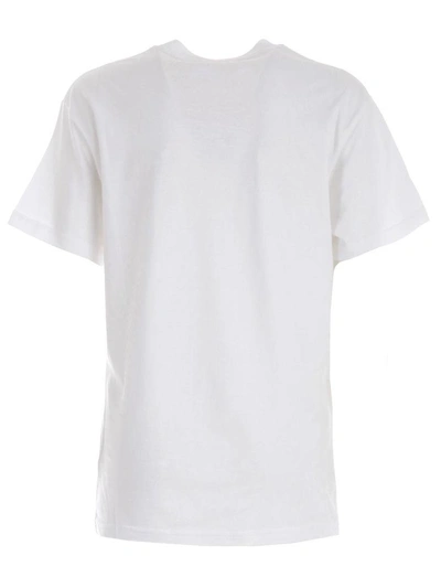 Shop Golden Goose Short Sleeve T-shirt In Awhite Orange Golden