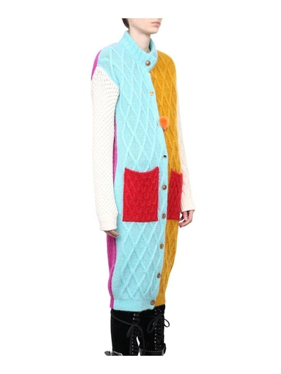 Shop Fausto Puglisi Color Block Wool Cardigan In Multicolor