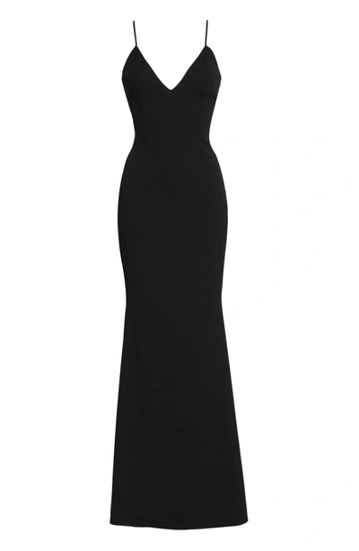 Shop Katie May Bambi Cutout Mermaid Gown In Black