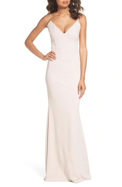 Shop Katie May Bambi Cutout Mermaid Gown In Ballet