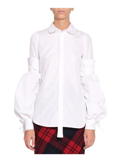 Shop Dsquared2 Cotton Shirt In Bianco