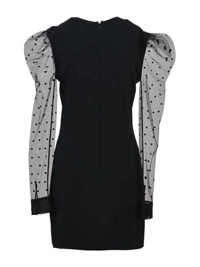 Shop Saint Laurent Mini Black Dress