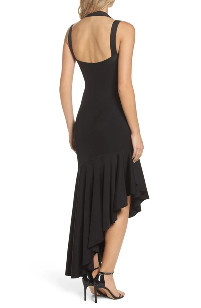 Shop Maria Bianca Nero Tara High/low Knit Dress In Black