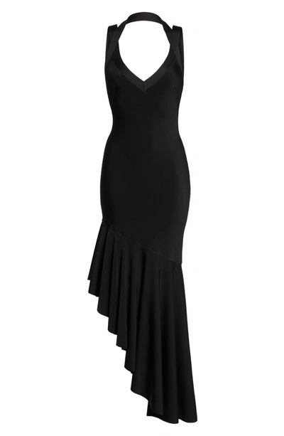 Shop Maria Bianca Nero Tara High/low Knit Dress In Black