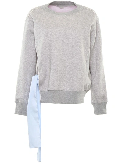 Shop Stella Mccartney Cotton Sweatshirt In Grey Melange (grey)
